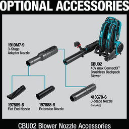40V Max ConnectX Brushless Backpack Blower Tool Only Alt 8 - Image