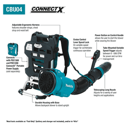 40V Max ConnectX Brushless Backpack Blower, Tool Only Alt 1 - Image