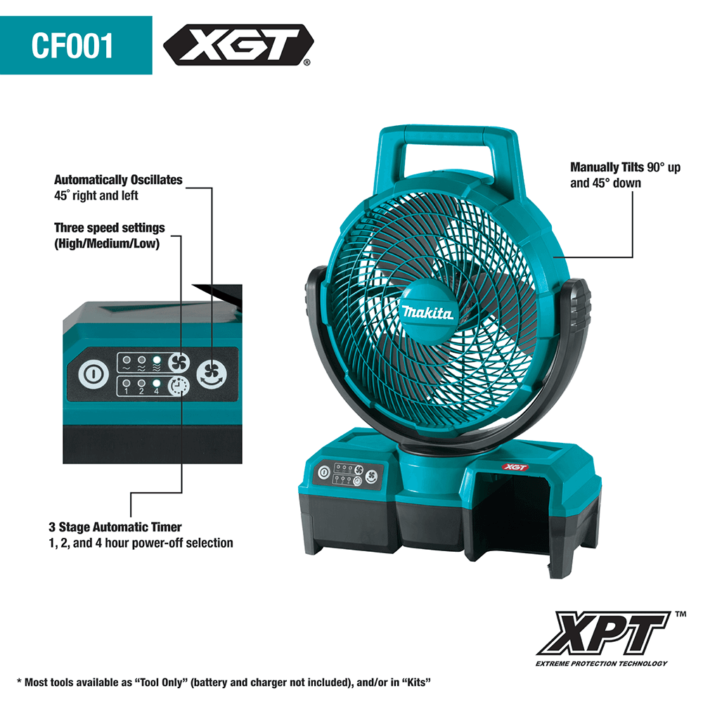 9‑1/4" 40V Max XGT Cordless/Corded Fan Alt 1 - Image