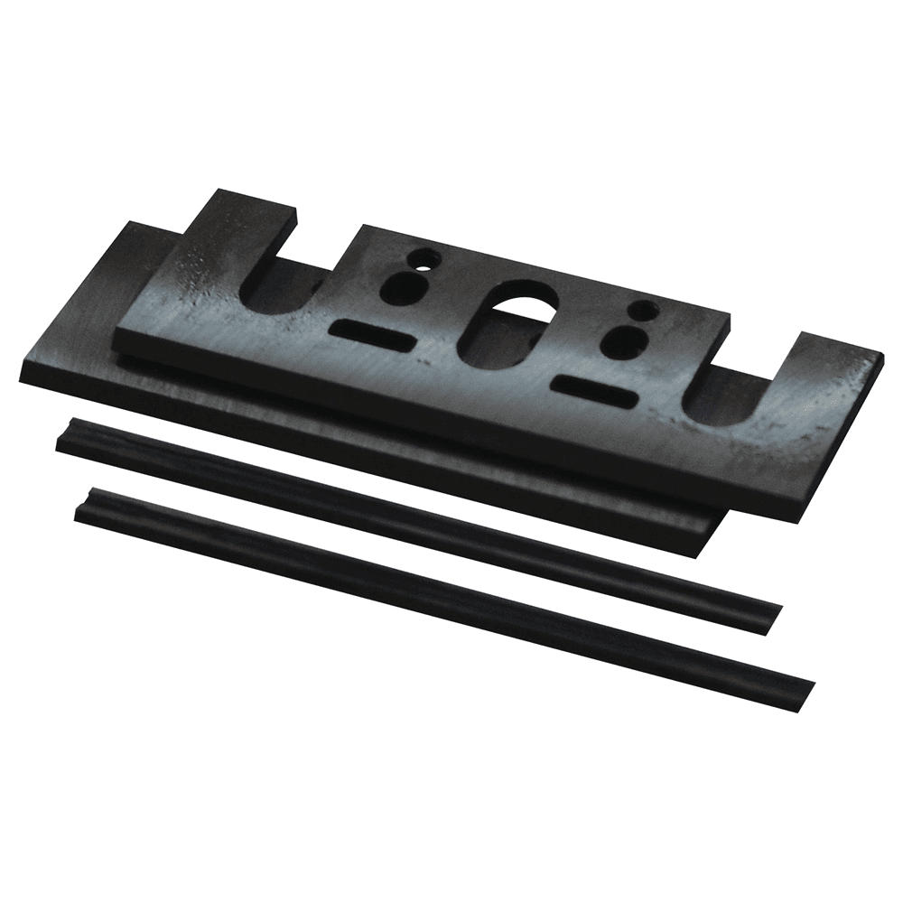 3-1/4" Tungsten‑Carbide Double Edged Planer Blade Set with Plate Main - Image