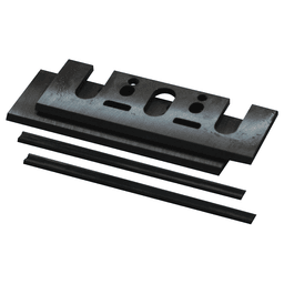 3-1/4" Tungsten‑Carbide Double Edged Planer Blade Set with Plate Main - Image