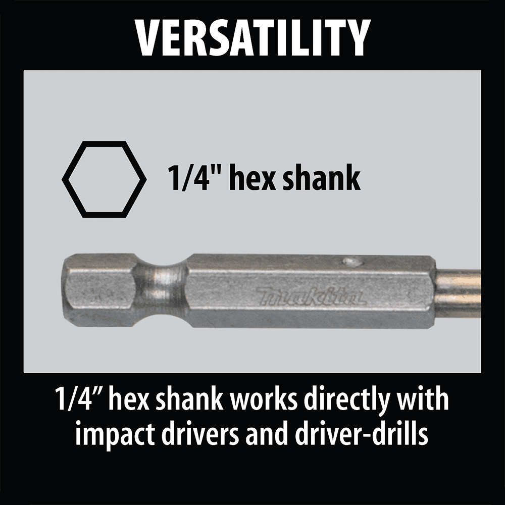 5-Piece Masonry Drill Bit Set, 1/4" Hex Shank Alt 4 - Image