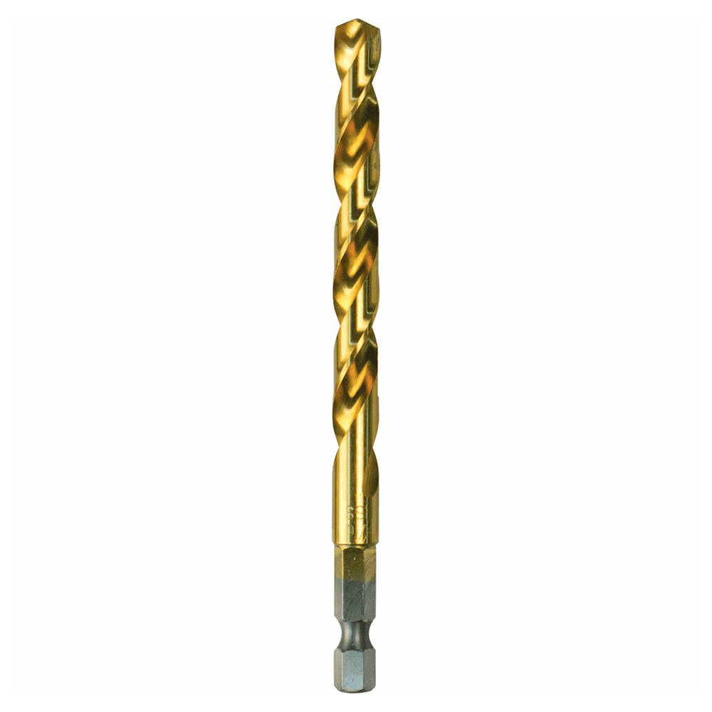 5/16" x 4-1/2" Titanium Coated Drill Bit, 1/4" Shank Main - Image