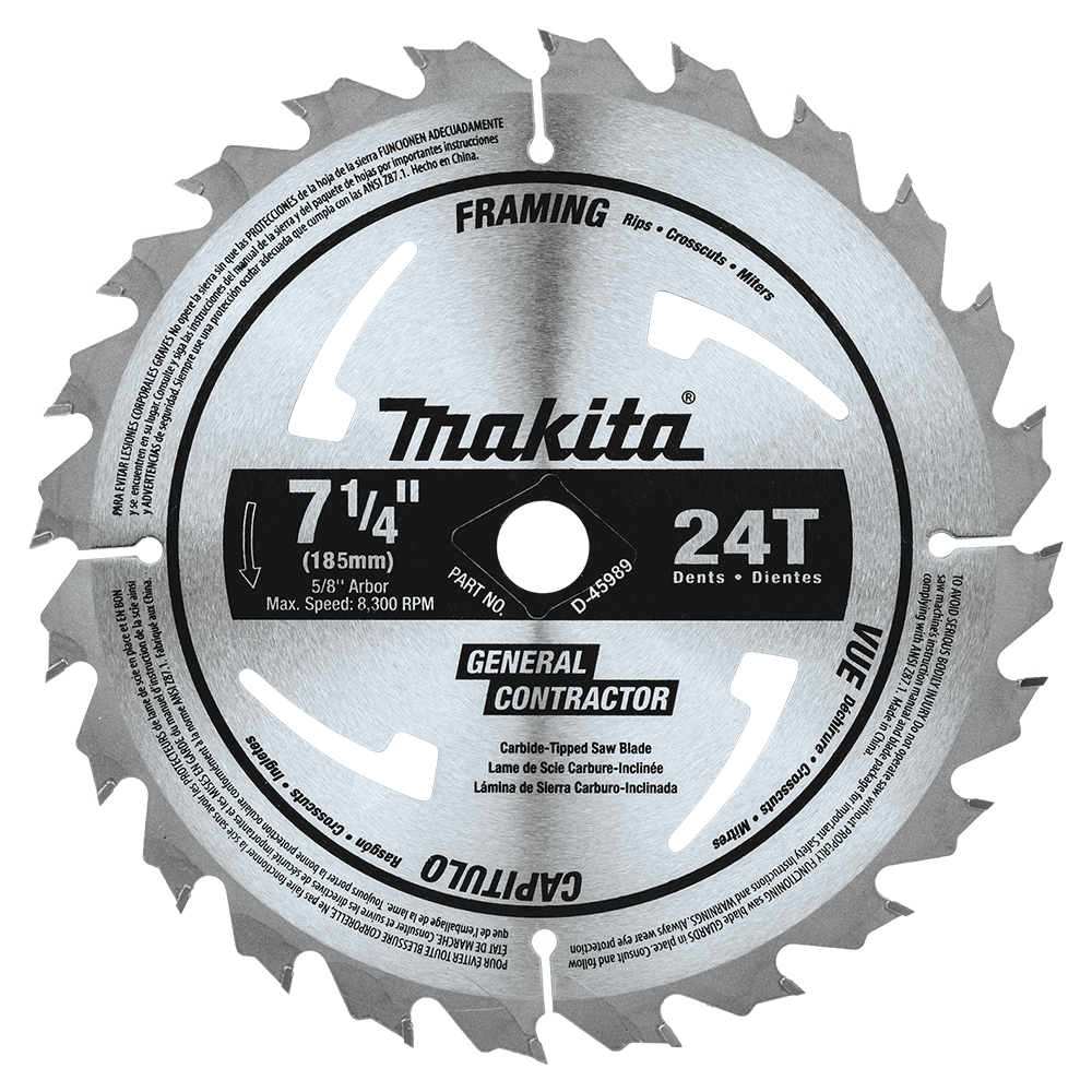 7-1/4" x 24 Teeth Cross-Cut/Rip Circular Saw Blade (10/Pack) Alt 1 - Image