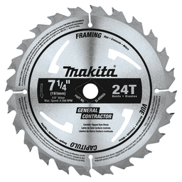 7-1/4" x 24 Teeth Cross-Cut/Rip Circular Saw Blade (10/Pack) Alt 1 - Image