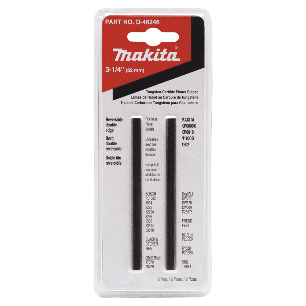 3-1/4" Tungsten‑Carbide Double Edged Planer Blade (2/Pack) Alt 1 - Image