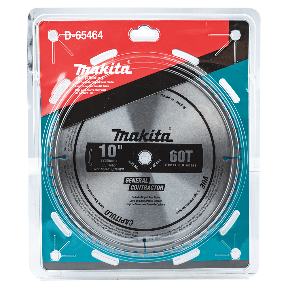 10" x 60 Teeth Micro-Polished Miter Saw Blade for Smooth Crosscutting Alt 1 - Image