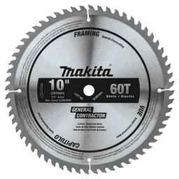 10" x 60 Teeth Micro-Polished Miter Saw Blade for Smooth Crosscutting Main - Image