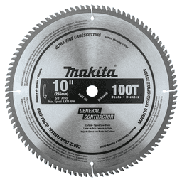 10" x 100 Teeth Polished Miter Saw Blade for Ultra-Fine Crosscutting Main - Image