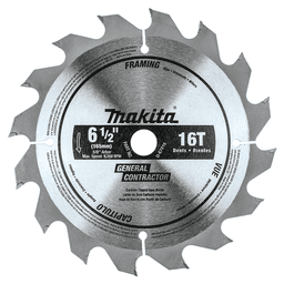 6-1/2" x 16 Teeth Cross-Cut/Rip/Plunge Circular Saw Blade Main - Image