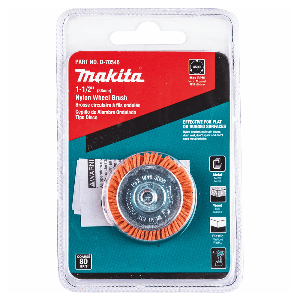 1-1/2" 80 Grit Nylon Wheel Brush Alt 1 - Image