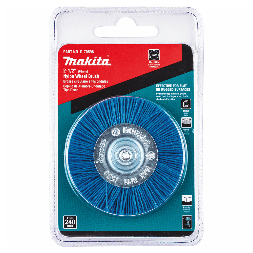 2-1/2" 240 Grit Nylon Wheel Brush Alt 1 - Image