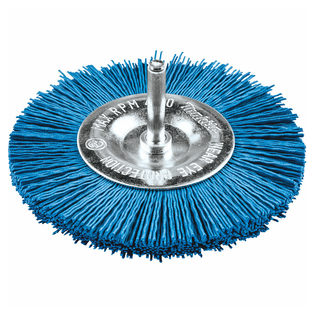 4" 240 Grit Nylon Brush Wheel Main - Image