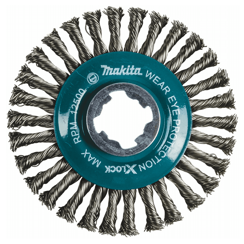 4-1/2" X-Lock Carbon Steel Stringer Bead Twist Wire Wheel Main - Image