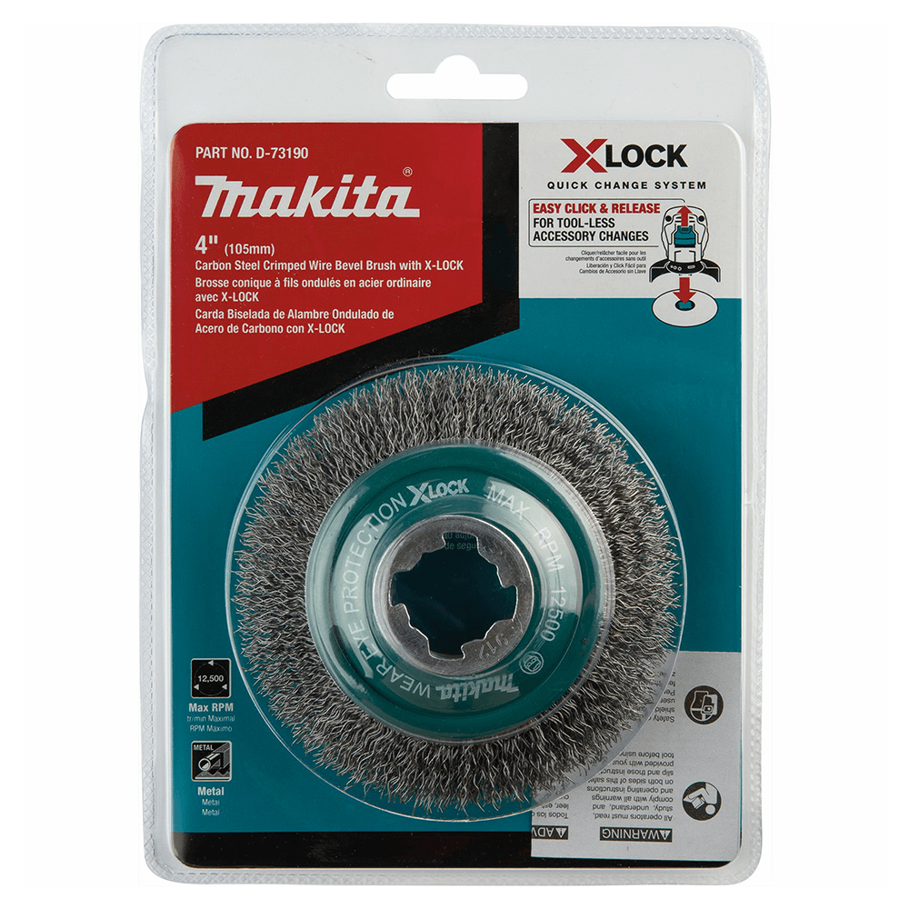 4" X-Lock Carbon Steel Crimped Wire Cup Brush Alt 2 - Image