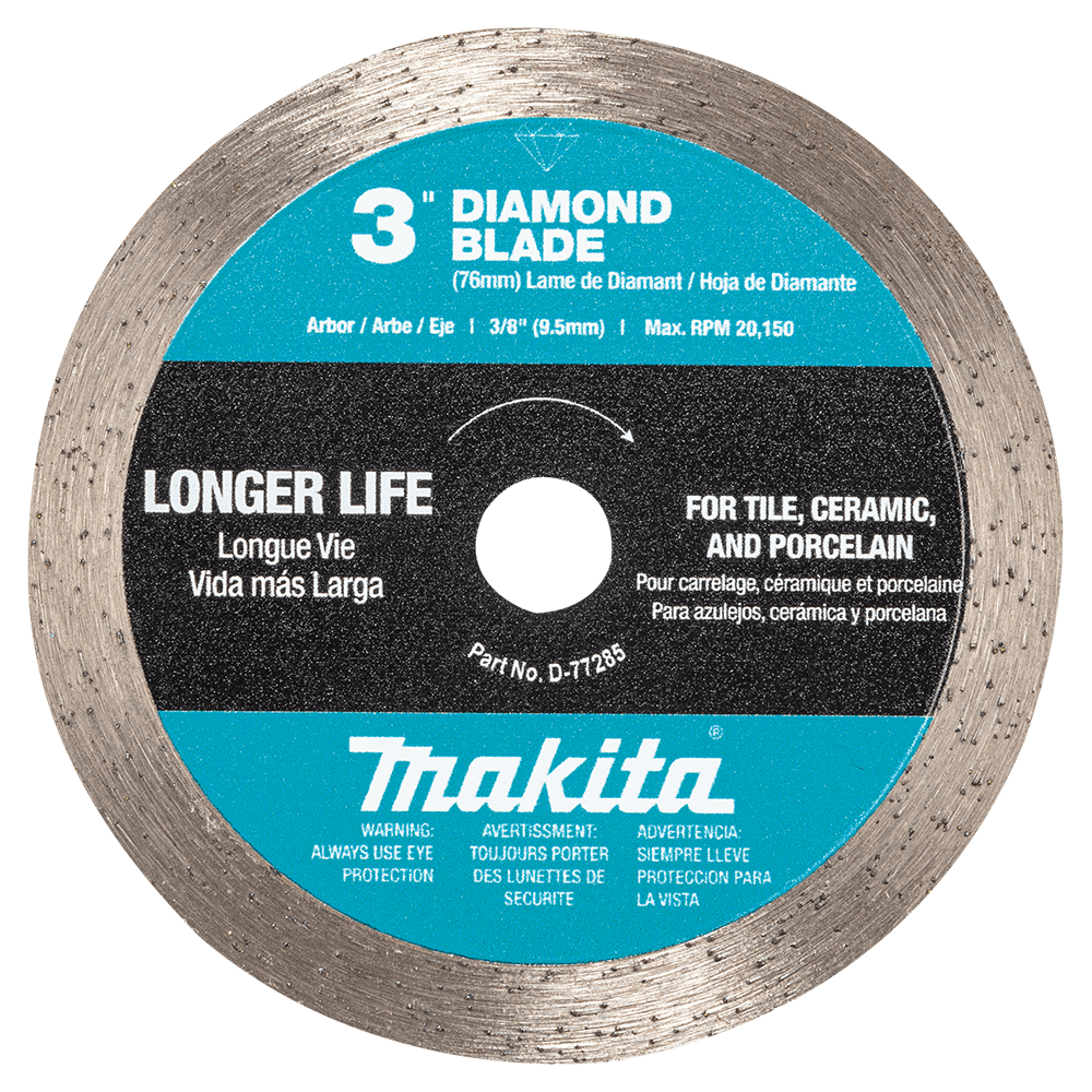 3" Continuous Rim Diamond Blade for Ceramic/Porcelain Cutting Main - Image