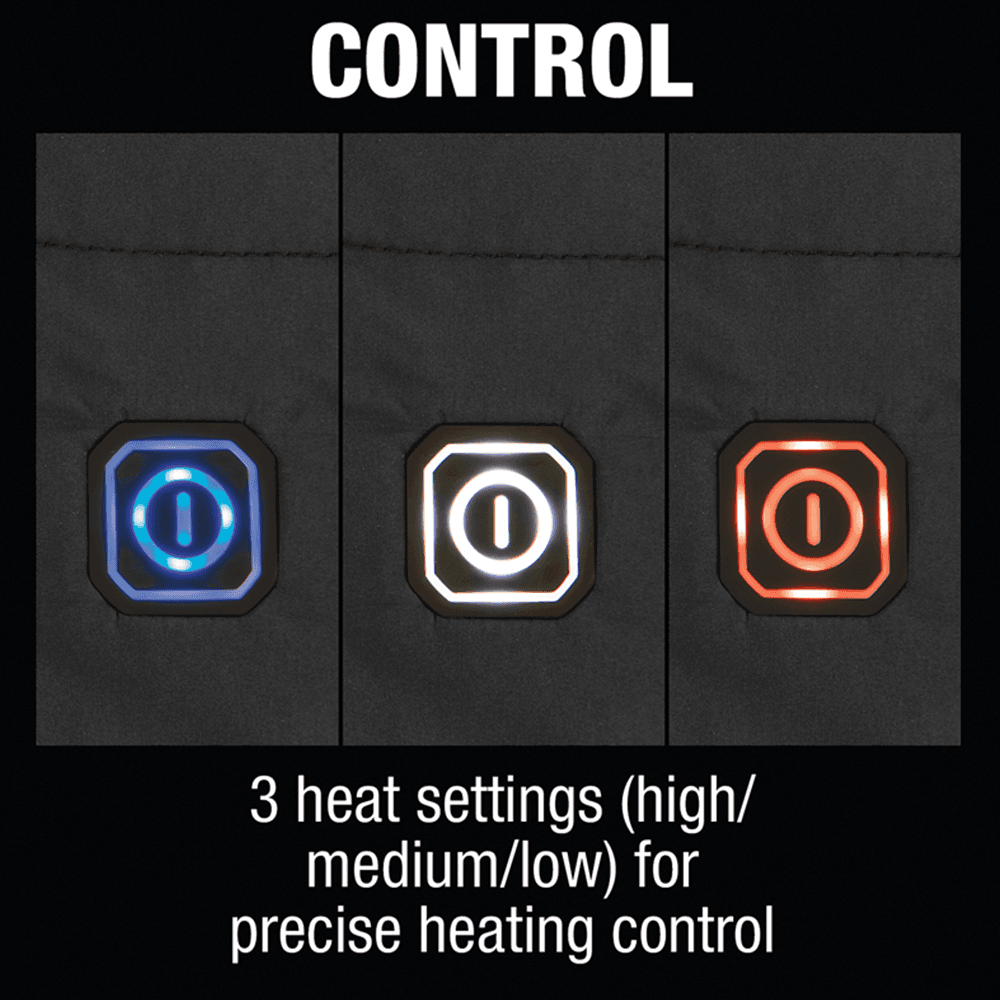 Makita Heated Blanket - Wearable Options with Snap Buttons and Strap