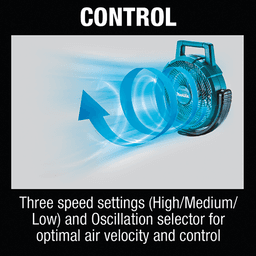 9‑1/4" Fan 18V LXT Lithium‑Ion Cordless/Corded, Tool Only Alt 13 - Image