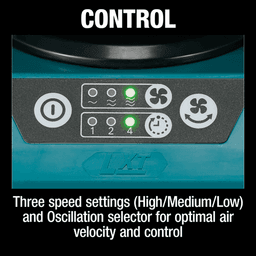 13" Fan 18V LXT Lithium‑Ion Cordless/Corded, Tool Only Alt 11 - Image