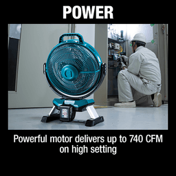 13" Fan 18V LXT Lithium‑Ion Cordless/Corded, Tool Only Alt 14 - Image