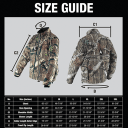 Makita Mossy Oak Heated Jacket Extra Large back view