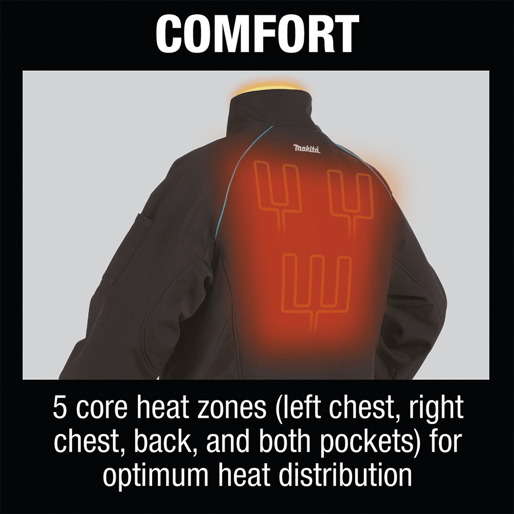 18V LXT Lithium‑Ion 2XL Cordless Heated Jacket, Black Alt 16 - Image