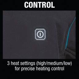 Makita Heated Jacket with Fast Charging Lithium-Ion Batteries
