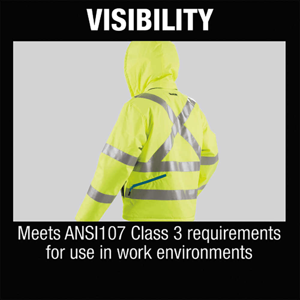 18V LXT Lithium‑Ion L-Size Cordless High Visibility Heated Jacket Alt 10 - Image