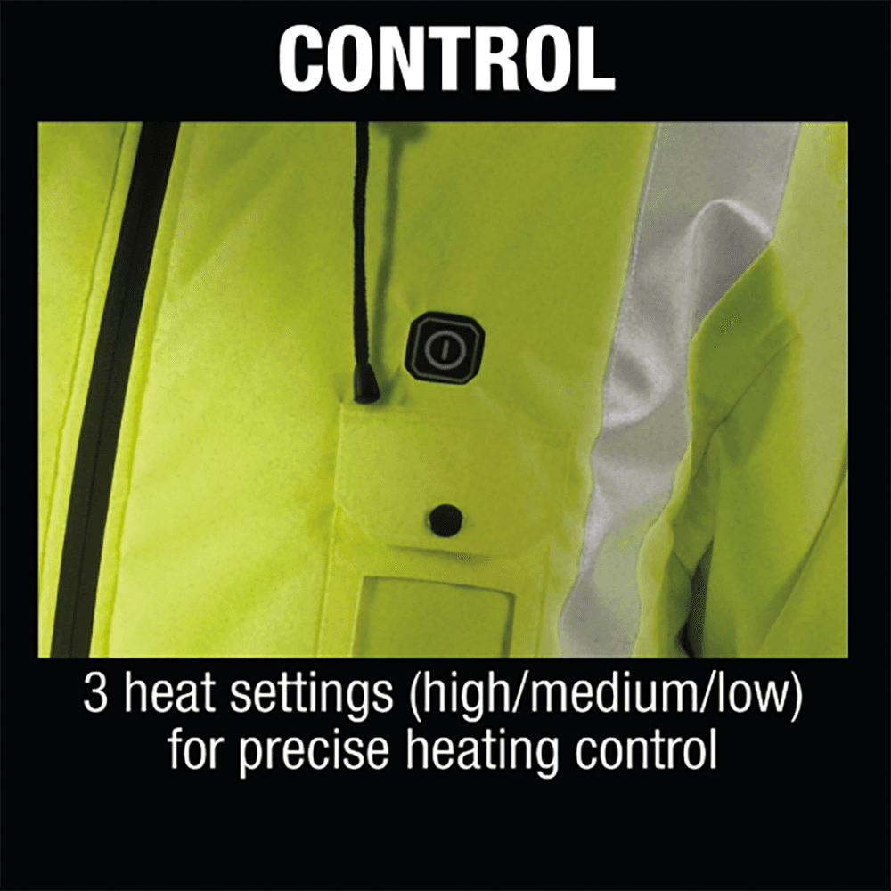 18V LXT Lithium‑Ion M-Size Cordless High Visibility Heated Jacket Alt 6 - Image