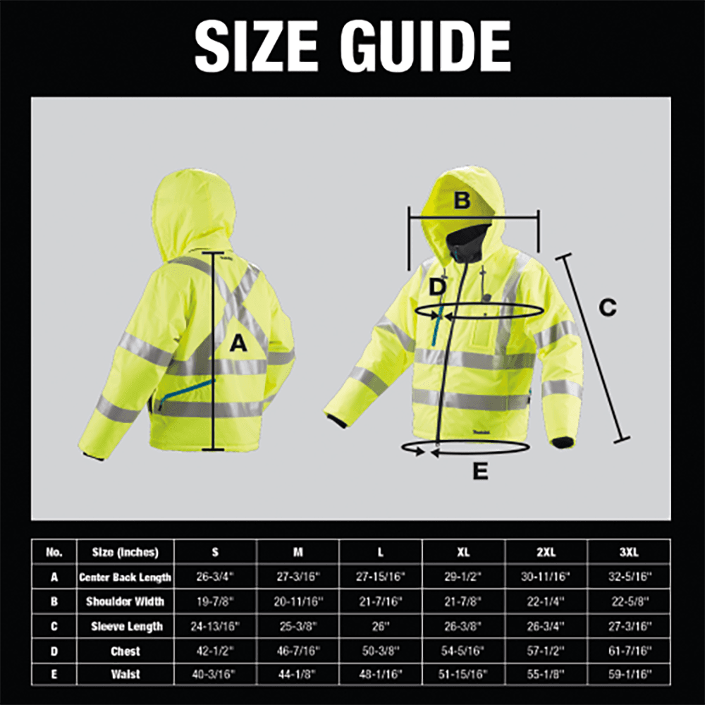 18V LXT Lithium‑Ion M-Size Cordless High Visibility Heated Jacket Alt 9 - Image