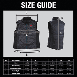 18V LXT Lithium‑Ion 3XL Cordless Heated Vest, Vest Only, Black Alt 15 - Image