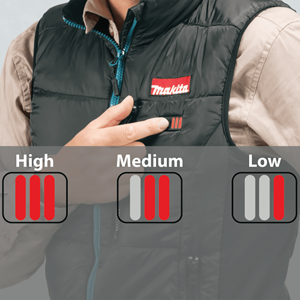 18V LXT Lithium‑Ion 3XL Cordless Heated Vest, Vest Only, Black Alt 7 - Image