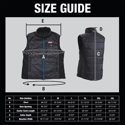 18V LXT Lithium‑Ion XL Cordless Heated Vest, Vest Only, Black Alt 15 - Image