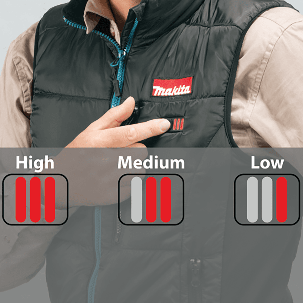 18V LXT Lithium‑Ion XL Cordless Heated Vest, Vest Only, Black Alt 7 - Image