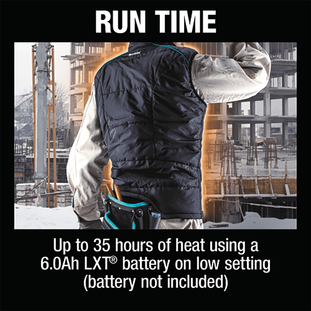 18V LXT Lithium‑Ion L-SizeCordless Heated Vest, Vest Only, Black Alt 11 - Image