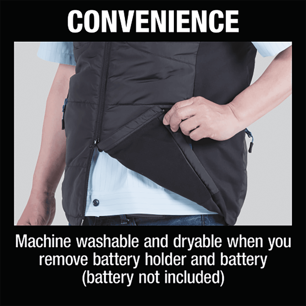 18V LXT Lithium‑Ion L-SizeCordless Heated Vest, Vest Only, Black Alt 9 - Image