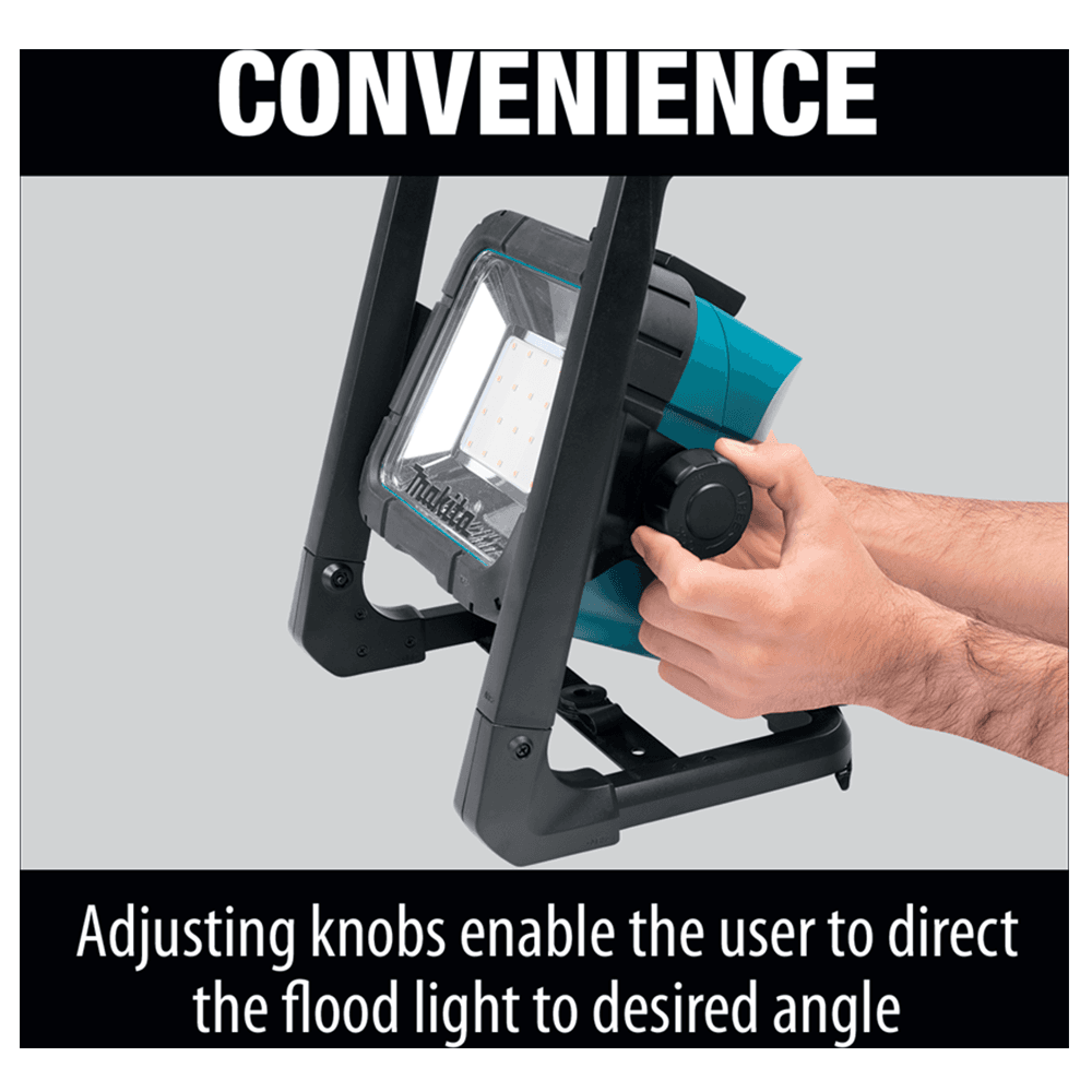 Makita LED cordless/corded white flood light in teal color