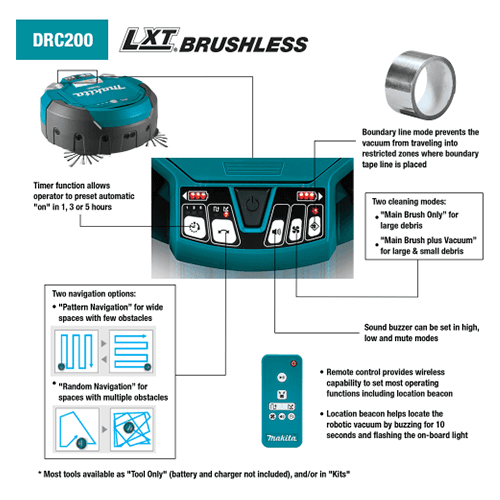 18V x 2 LXT Brushless Cordless Robotic Vacuum Kit (5.0Ah) Alt 7 - Image