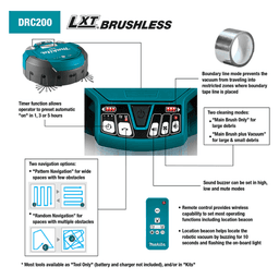 18V x 2 LXT Brushless Cordless Robotic Vacuum Kit (5.0Ah) Alt 7 - Image