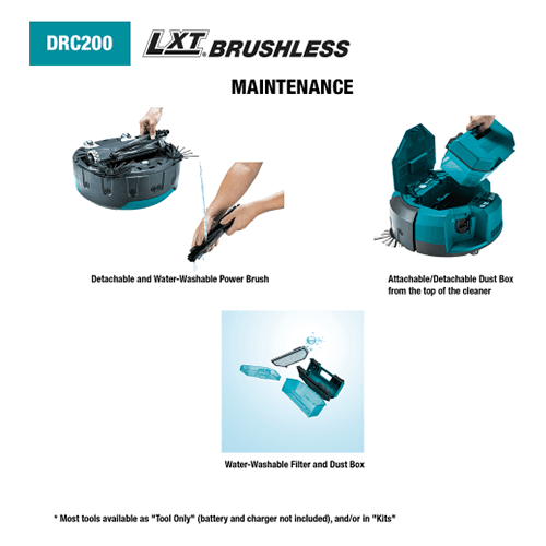 18V x 2 LXT Brushless Cordless Robotic Vacuum Tool Only Alt 4 - Image