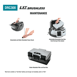 18V x 2 LXT Brushless Cordless Smart Robotic HEPA Filter Vacuum Kit (5.0Ah) Alt 7 - Image