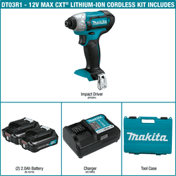 12 V max CXT Lithium-Ion Cordless Impact Driver Kit (2.0 Ah) Alt 11 - Image