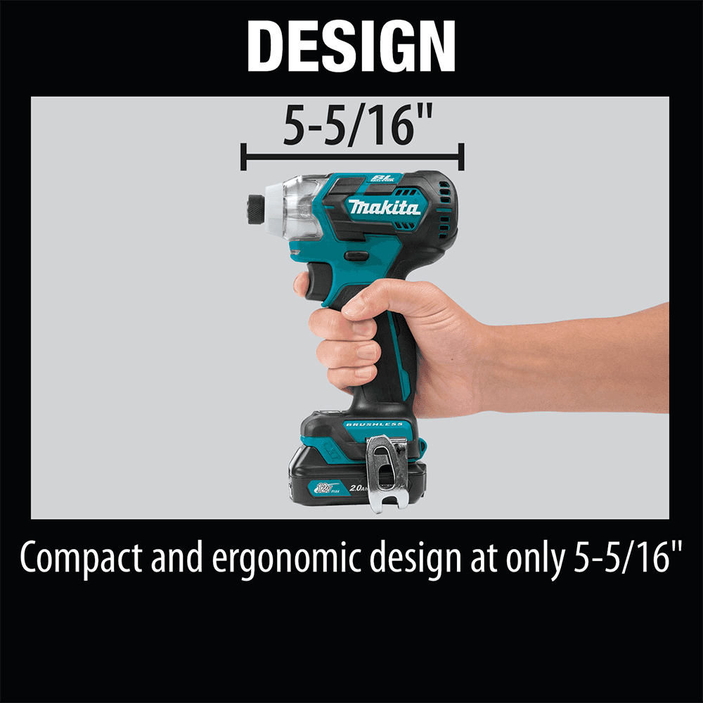 12 V max CXT lithium-ion Brushless Cordless Impact Driver Kit (2.0 Ah) Alt 8 - Image