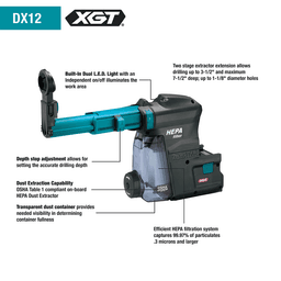 Dust Extractor Attachment with HEPA Filter Cleaning Mechanism for GRH01 Alt 3 - Image