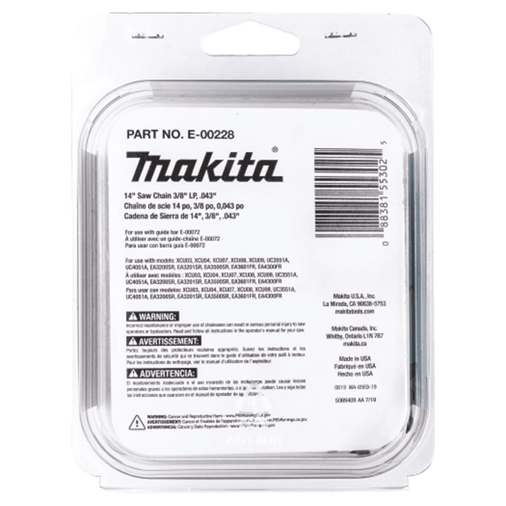 14" Low Kickback Saw Chain with 3/8" Pitch, .043" Gauge Alt 4 - Image