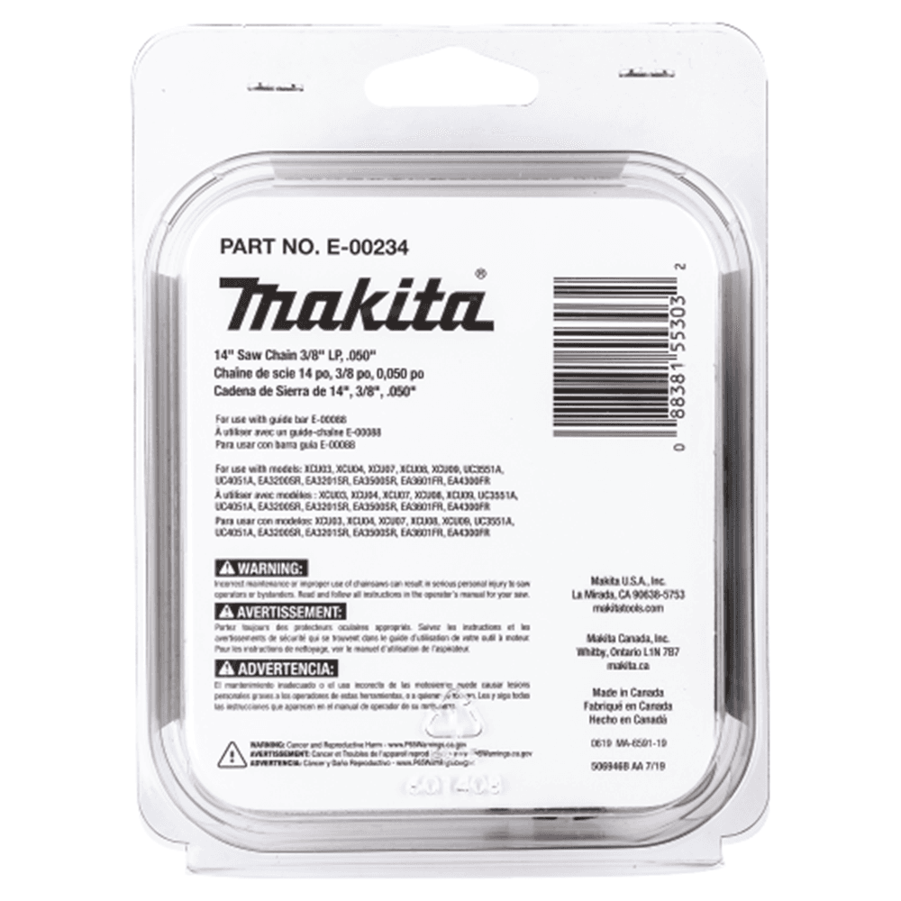 14" Low Kickback Saw Chain with 3/8" Pitch, .050" Gauge Alt 4 - Image