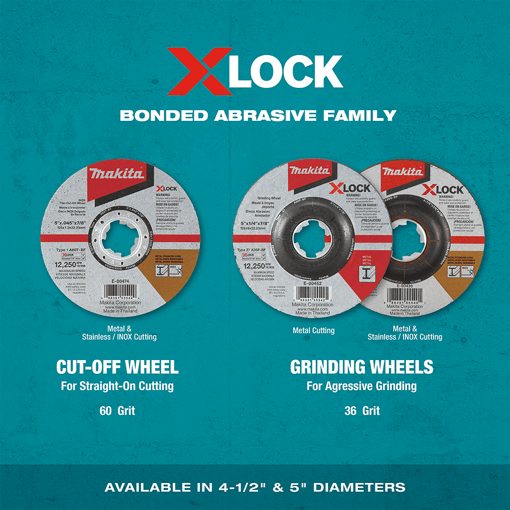 4-1/2" Type 1 General Purpose 60 Grit Thin Cut-Off Wheel for Metal/Stainless Steel Cutting, Aluminum Oxide Alt 4 - Image
