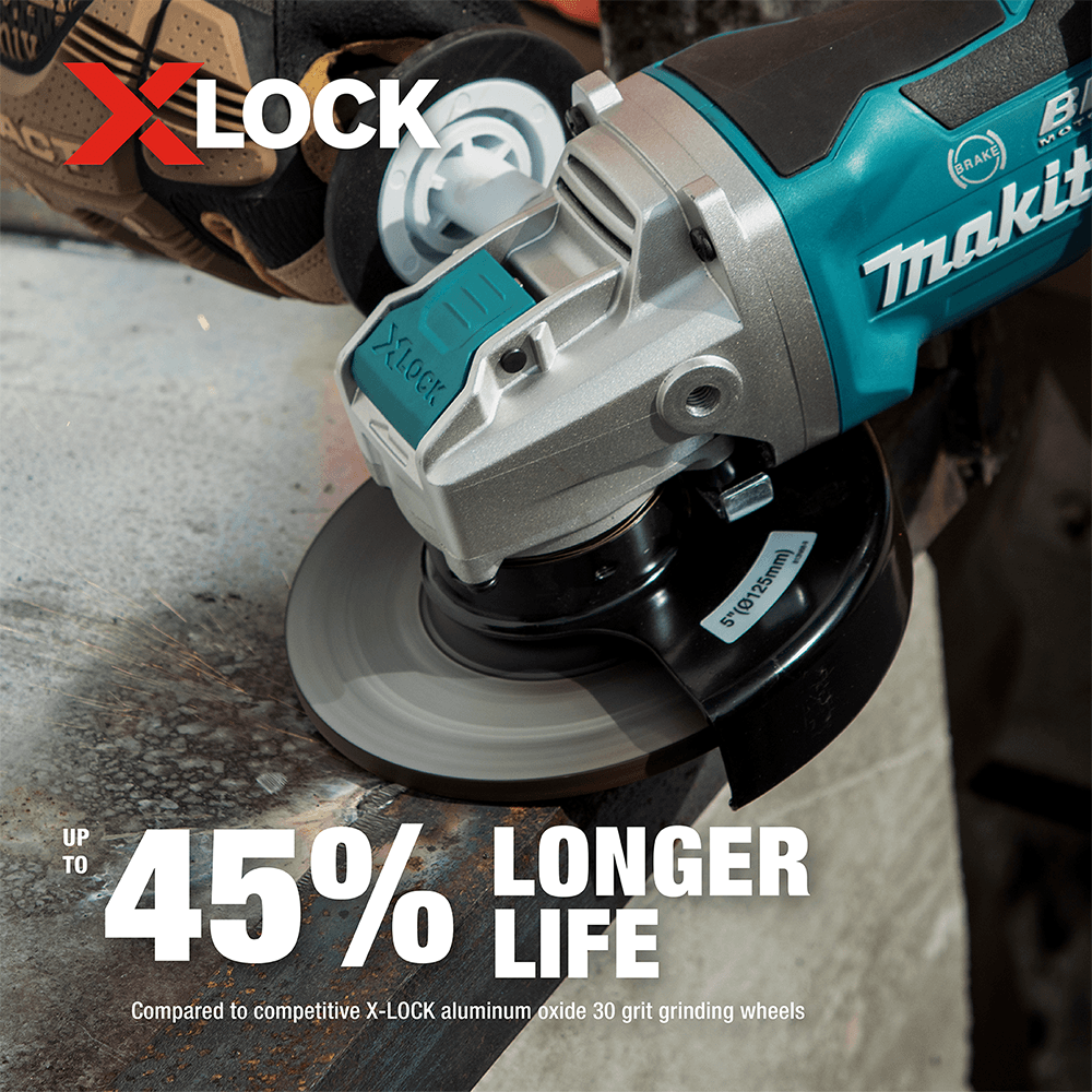 5" X-LOCK Type 27 General Purpose 36 Grit Metal Abrasive Grinding Wheel Alt 6 - Image