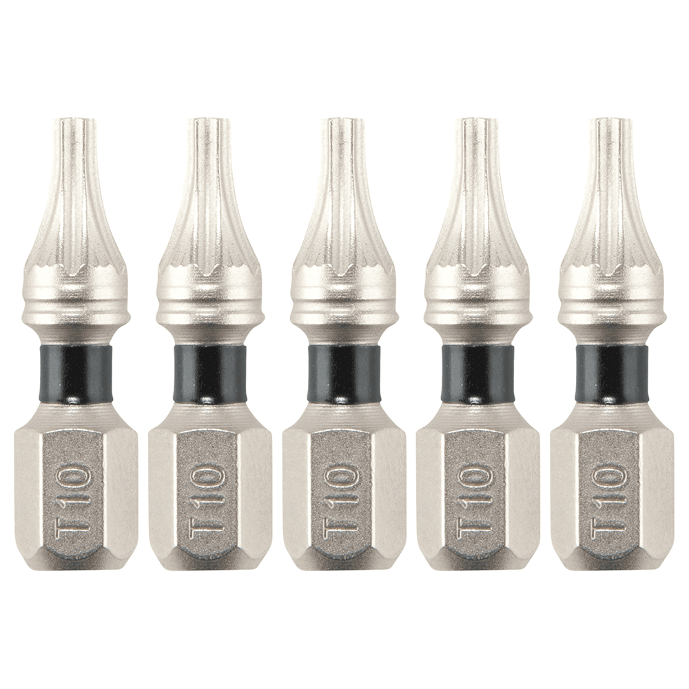 T10 x 1" Impact XPS Torx Drive Insert Bit, 1/4" Shank (5/Pack) Main - Image