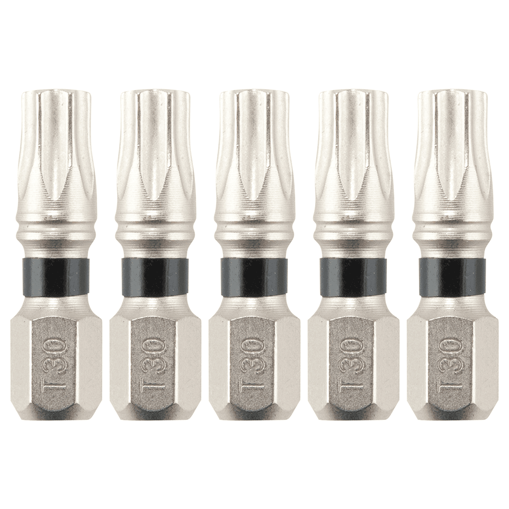 T30 x 1" Impact XPS Torx Drive Insert Bit, 1/4" Shank (5/Pack) Main - Image